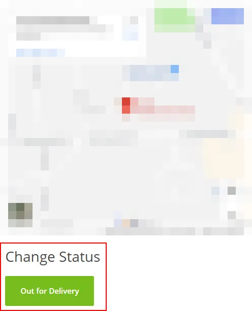 Delivery Drivers - Out for Delivery status